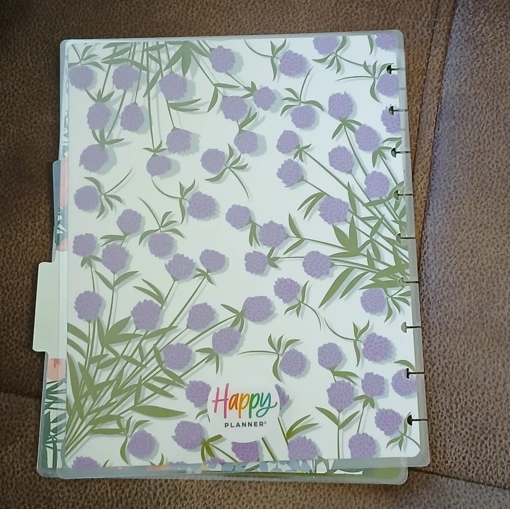 The Happy Planner classic sized cover and dashboards Feel as Free as the Flowers